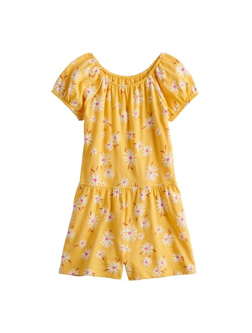 Girls 4-6x Jumping Beans Puff-Sleeve Romper