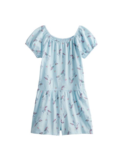 Girls 4-6x Jumping Beans Puff-Sleeve Romper