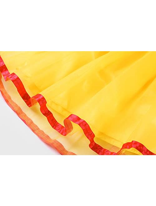 ReliBeauty Girls Elastic Waist Backless Princess Dress Costume