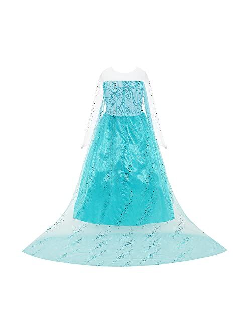 LURLEEZ Princess Costumes for Little Girls Dress Up Clothes for Little Girls Toddler Costume with Accessories Christmas Birthday