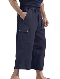 KingSize Men's Big & Tall Gauze Cargo Judo Shorts