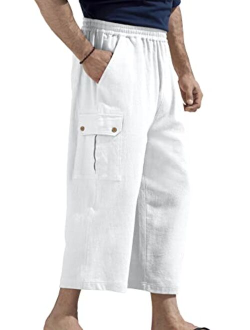 KingSize Men's Big & Tall Gauze Cargo Judo Shorts