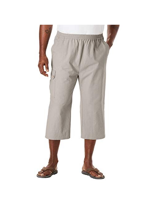 KingSize Men's Big & Tall Gauze Cargo Judo Shorts