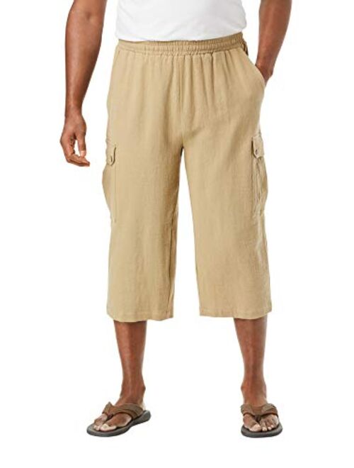 KingSize Men's Big & Tall Gauze Cargo Judo Shorts