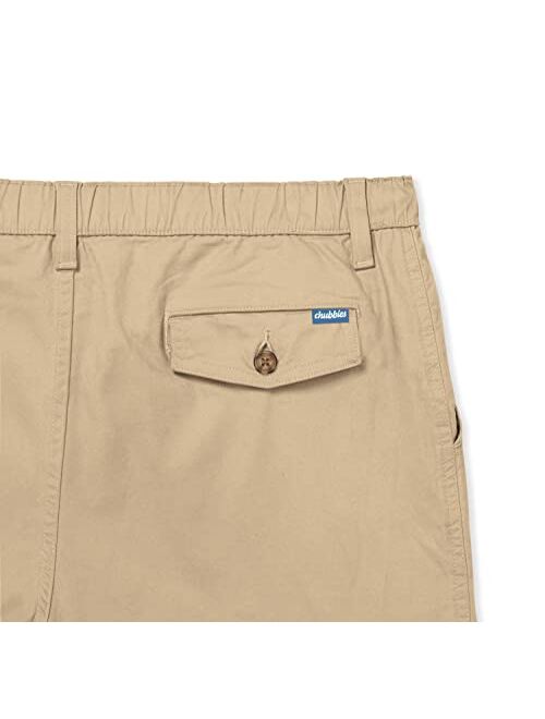 Chubbies Men’s Short Shorts 5.5” Inseam, Stretch Casual Chino