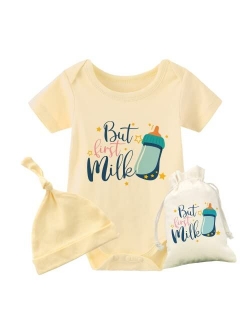 YSCULBUTOL Baby Twins Bodysuit Drinking Buddies Baby Shower Twin Boy Girl Matching Outfits Baby Triplets Set