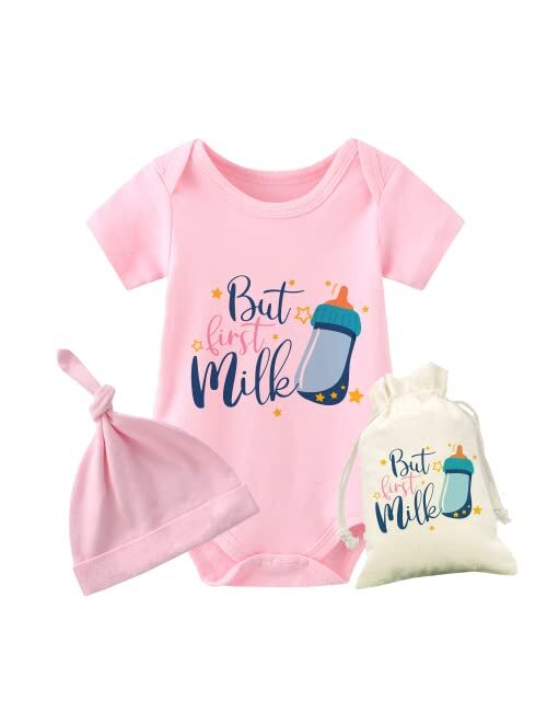 YSCULBUTOL Baby Twins Bodysuit Drinking Buddies Baby Shower Twin Boy Girl Matching Outfits Baby Triplets Set