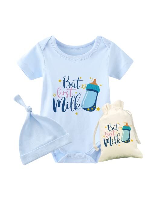 YSCULBUTOL Baby Twins Bodysuit Drinking Buddies Baby Shower Twin Boy Girl Matching Outfits Baby Triplets Set