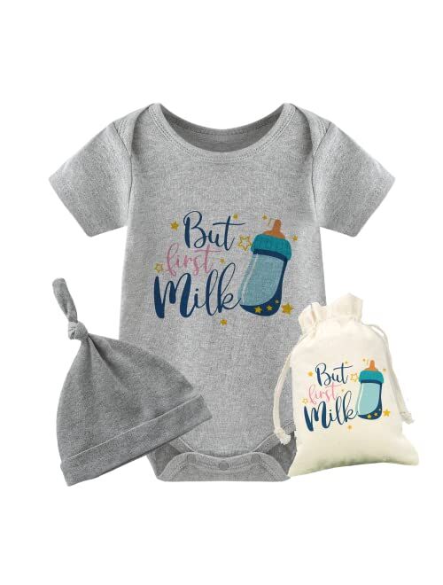 YSCULBUTOL Baby Twins Bodysuit Drinking Buddies Baby Shower Twin Boy Girl Matching Outfits Baby Triplets Set