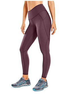 Women's Hugged Feeling Compression Running Leggings 25 Inches - Non See-Through Thick Training Tights Workout Pants