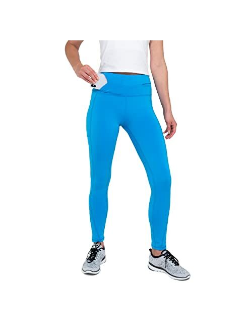 FlipBelt Women's Mid-Weight Leggings Workout with Pockets