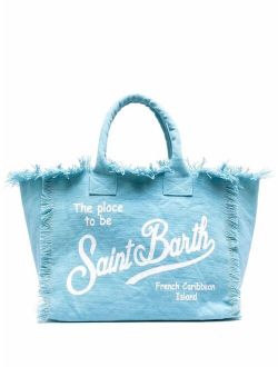 MC2 Saint Barth Vanity fringed tote bag