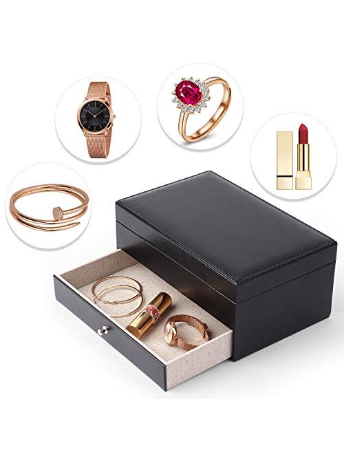 Meangood Jewelry Organizer Box 2 Layer