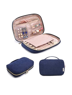 BAGSMART Jewelry Organizer Case Travel Jewelry Storage Bag for Necklace, Earrings, Rings, Bracelet