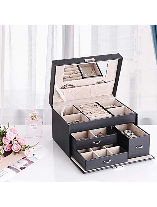 BEWISHOME 3 TIRE JEWELRY ORGANIZER FOR JEWELRY