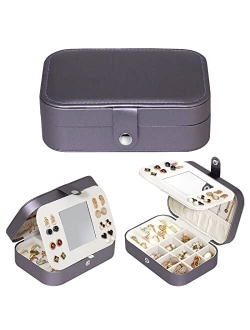 Zoe sunny Jewelry Box Girls Jewelry Organizer box Mini Travel Case Small Portable Jewelry Storage Case for Necklaces Bracelets Earrings Rings