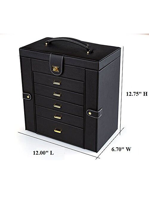 Kendal Huge Leather Jewelry Box/Case/Storage LJC-SHD5