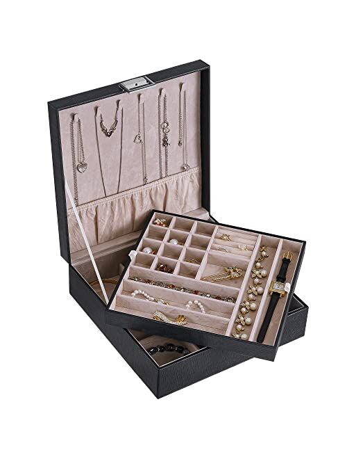 BEWISHOME JEWELRY BOX JEWELRY ORGANIZER FOR NECKLACE