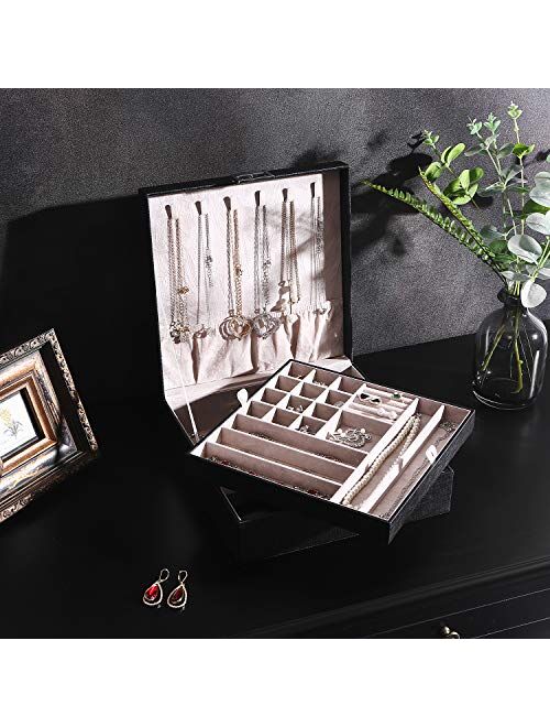 BEWISHOME JEWELRY BOX JEWELRY ORGANIZER FOR NECKLACE