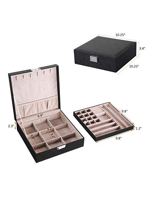 BEWISHOME JEWELRY BOX JEWELRY ORGANIZER FOR NECKLACE