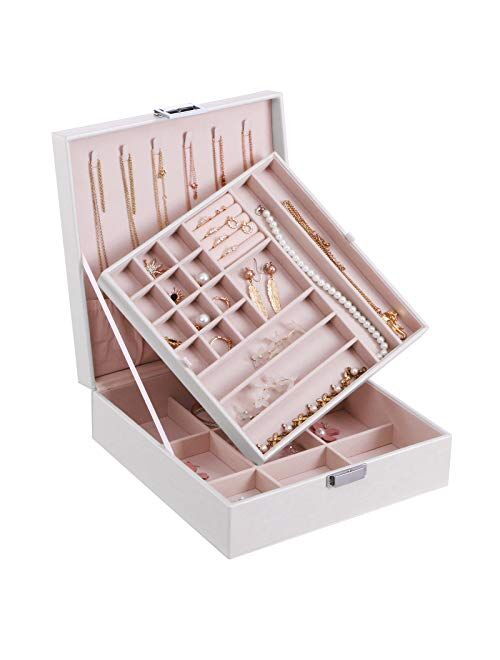 BEWISHOME JEWELRY BOX JEWELRY ORGANIZER FOR NECKLACE