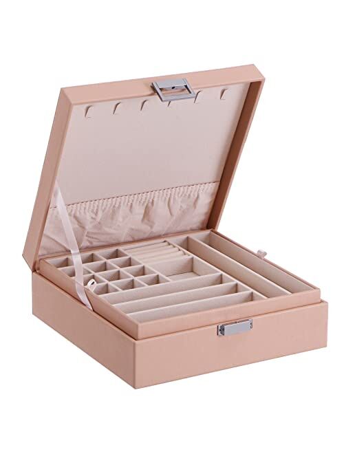 BEWISHOME JEWELRY BOX JEWELRY ORGANIZER FOR NECKLACE