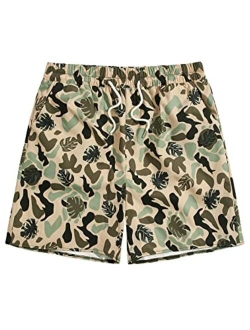 Men's Rose Letter Graphic Print Drawstring Waist Active Pocket Shorts