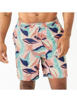 Full Elastic Waistband Swim Trunks