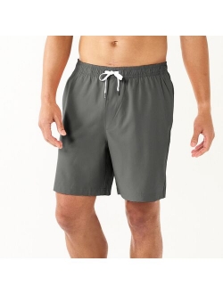 7-Inch Full Elastic-Waistband Swim Trunks