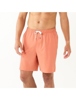 7-Inch Full Elastic-Waistband Swim Trunks