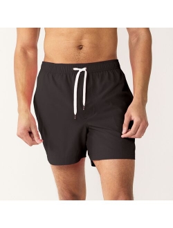 5-Inch Full Elastic-Waistband Swim Trunks