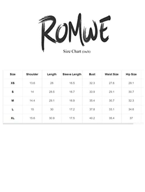 Romwe Women's Puff Short Sleeve Notched Sweetheart Neckline Elegant Bodysuit Tops