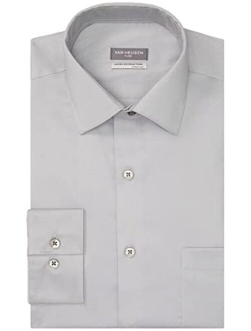 Van Heusen Men's Dress Shirt Regular Fit Ultra Wrinkle Free Flex Collar Stretch