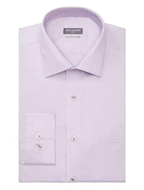 Van Heusen Men's Dress Shirt Regular Fit Ultra Wrinkle Free Flex Collar Stretch