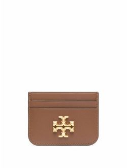 logo-motif leather cardholder