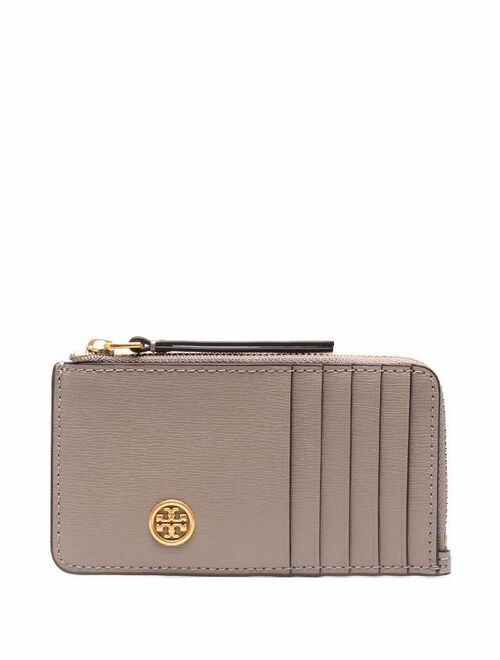 Tory Burch logo-plaque leather wallet