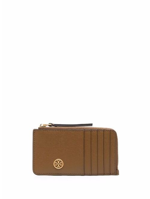 Tory Burch logo-patch cardholder