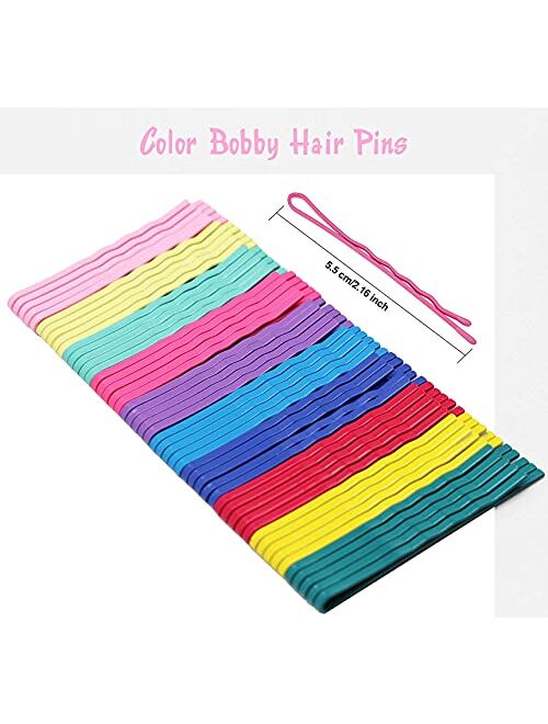 SHKJCHP Colored Hair Bobby Pins Hair Styling Clips 150 PCS Color hair grips, hairpin for Girls Kids Women Fashion Girls Color Hair Accessories Gift