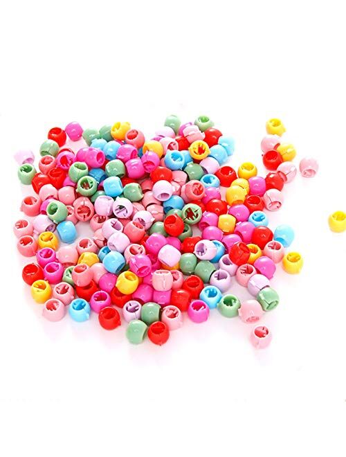 MLOLM 100 Mini Claw Hair Clips Rainbow Mini Hair Clip Tiny Plastic Plastic Hair Claws Hair Braids Maker Beads Head wear Hair Accessories for Kids Girls Women