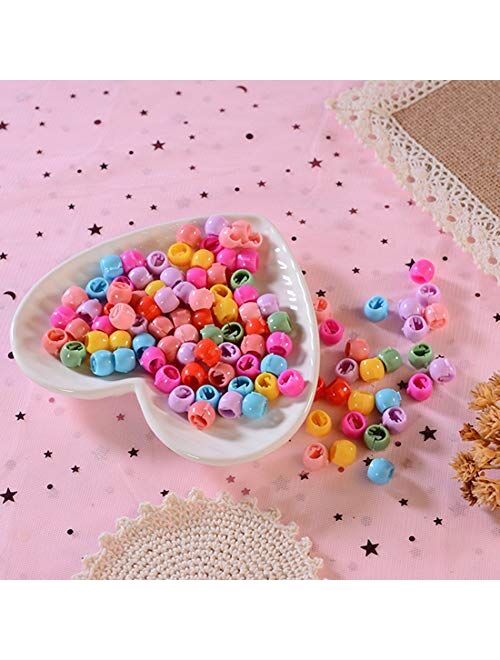 MLOLM 100 Mini Claw Hair Clips Rainbow Mini Hair Clip Tiny Plastic Plastic Hair Claws Hair Braids Maker Beads Head wear Hair Accessories for Kids Girls Women