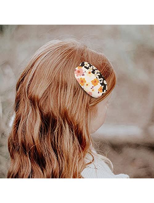 Littlefofo Hair Clips for Girls Women,Hair Barrettes Snap Hair Clips Fabric Covered,Hair Accessories for Baby Toddlers Girl Kids Teens