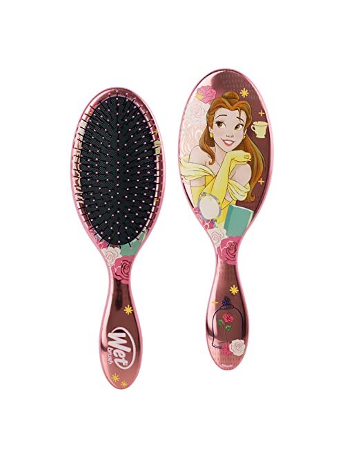 Wet Brush Princess Wholehearted Original Detangler Brush - Disney's Collection Belle, Light Pink - All Hair Types - Ultra-Soft IntelliFlex Bristles Glide Through Tangles 