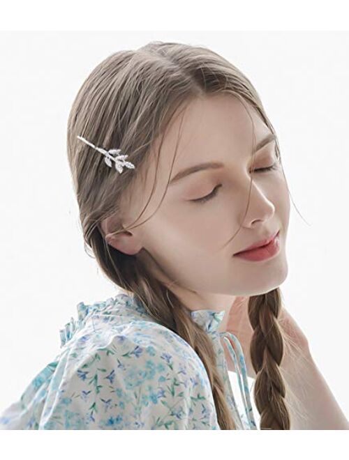 Globalsupplier inSowni 30 Pack/15 Pairs Silver Retro Vintage Metal Bobby Pins Hair Clips Barrettes Accessories Leaf Bow Flower Butterfly for Women Girls