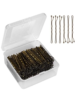 PURPLESKY Bobby Pins 400 CT, Small Hair Bobby Pins with Case for Girls Women, Bun Pins for Thick Hair, All Hair Types, 10.5 Oz/300 g