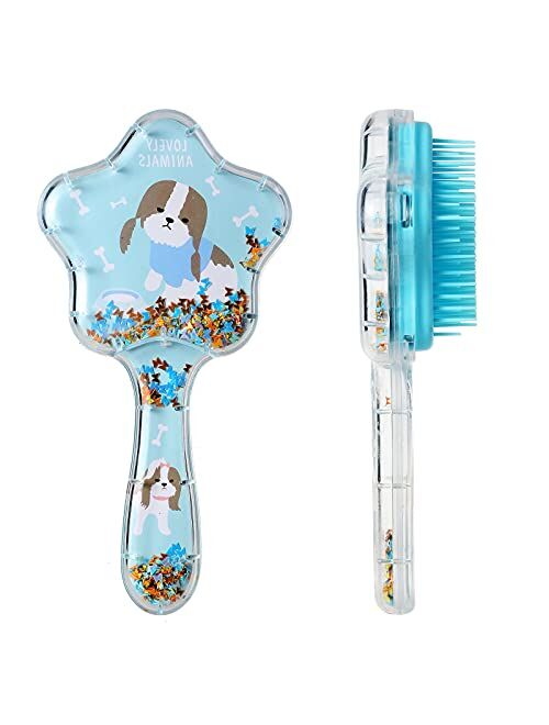 Zou.Rena Little Girls Hair Brush Easily Brushed Through Tangles Unicorn Gifts for Girls 3 Years Up