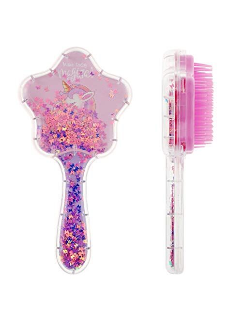 Zou.Rena Little Girls Hair Brush Easily Brushed Through Tangles Unicorn Gifts for Girls 3 Years Up