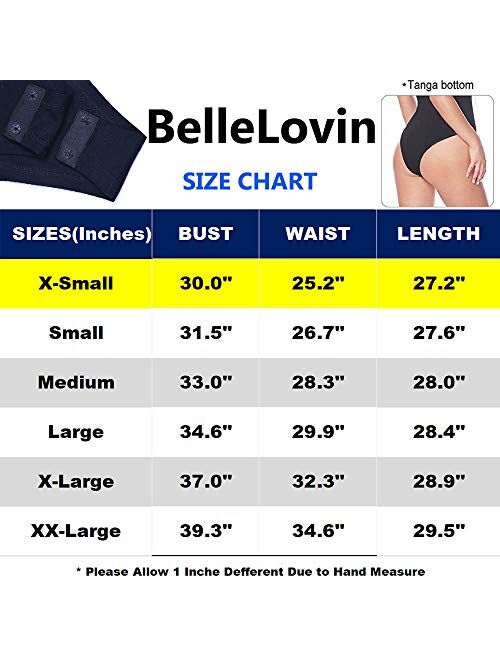 BelleLovin Women's Square Neck Long Sleeve T-shirt Basic Bodysuit Jumpsuits