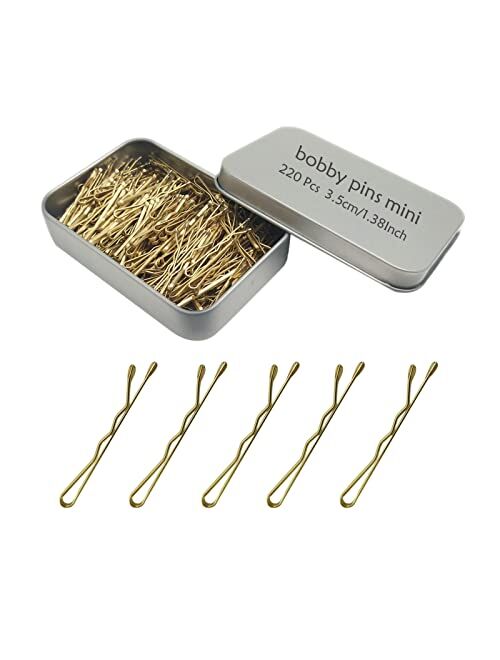 YINGFENG Mini Wavy 1.38 Inch Bobby Pins