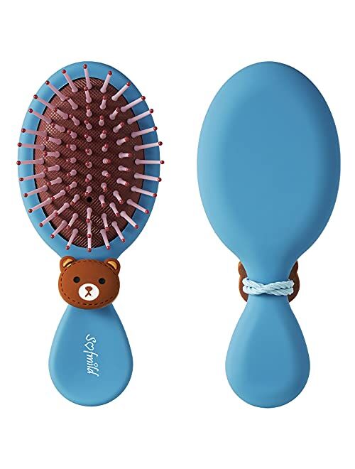 Sofmild Hair Brush-Mini Travel Hair Brush for Women Men Kids