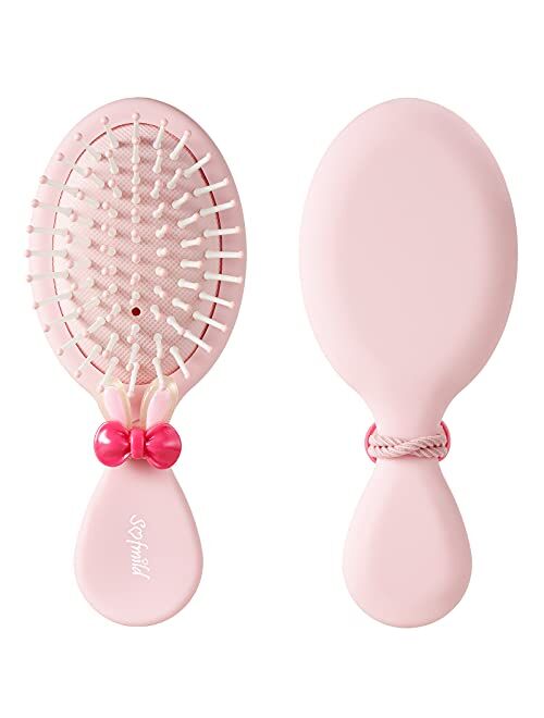 Sofmild Hair Brush-Mini Travel Hair Brush for Women Men Kids